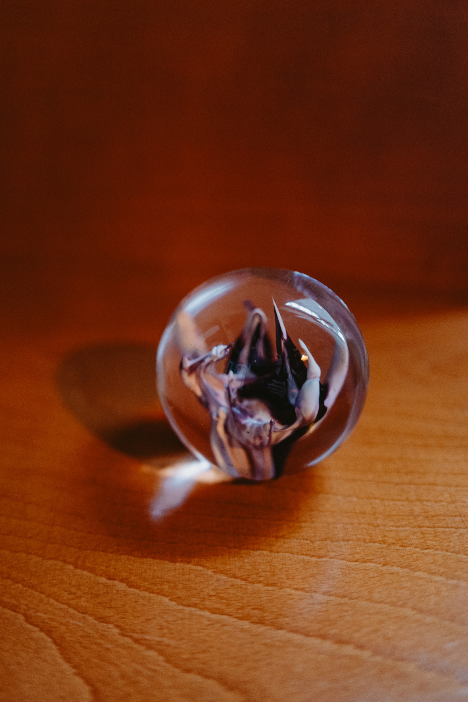 Glass paperweight inherited from Louisa Tratalos’s grandfather
